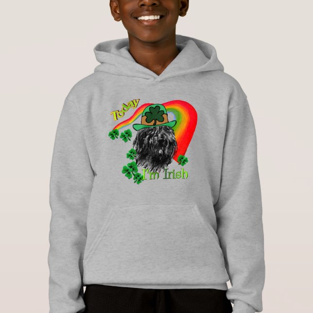Bouvier des Flandres St Patricks Hoodie (Vorderseite)
