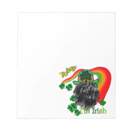 Bouvier des Flandres St Patricks Notizblock