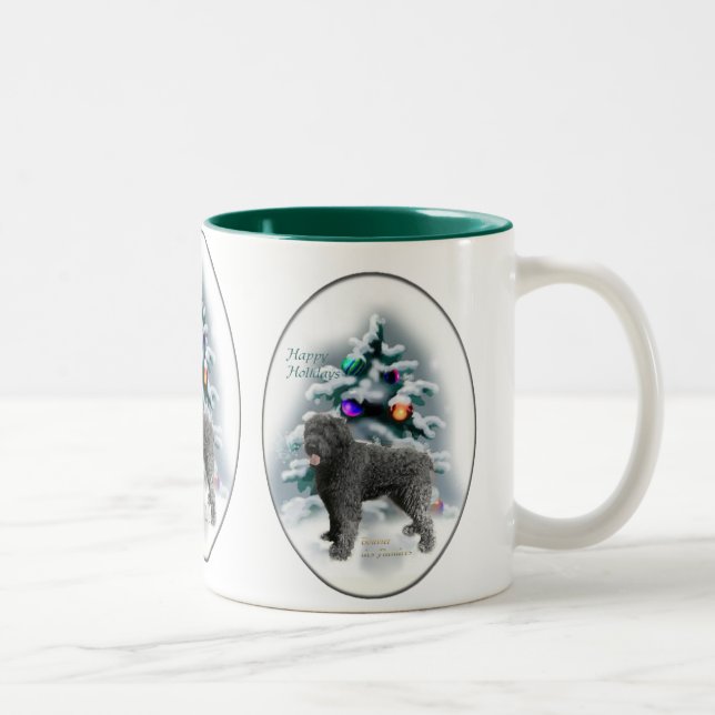 Bouvier des Flandres Weihnachtsgeschenke Zweifarbige Tasse (Rechts)