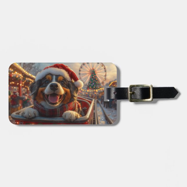 Bouviers des Flandres Dog Roller Untersetzer Weihn Gepäckanhänger (Vorderseite horizontal)