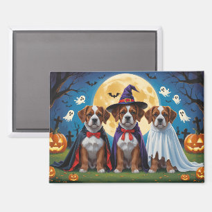 Bouviers Des Flandres Dogs Pumpkin Halloween Funny Magnet