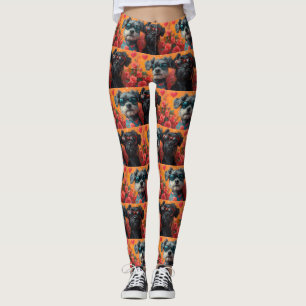 Bouviers des Flandres Herz Rose Valentinstag Leggings
