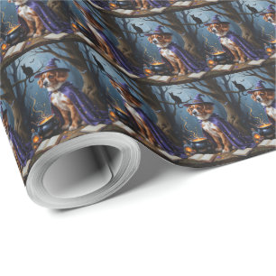 Bouviers des Flandres Whimsical Halloween Malerei Geschenkpapier