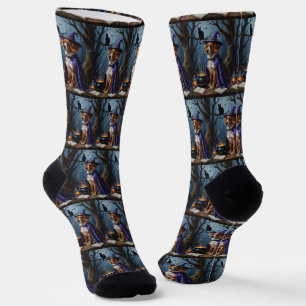 Bouviers des Flandres Whimsical Halloween Malerei Socken