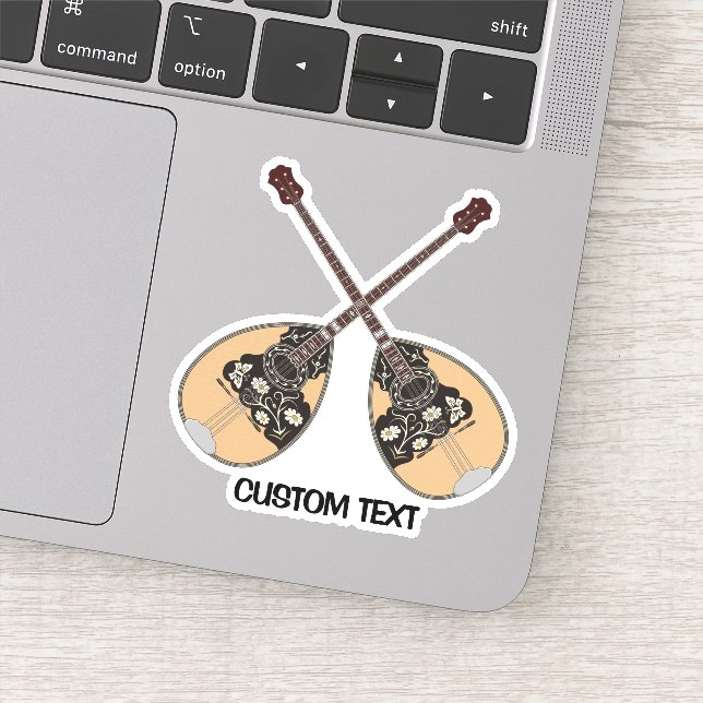 Bouzouki Aufkleber (Detail)