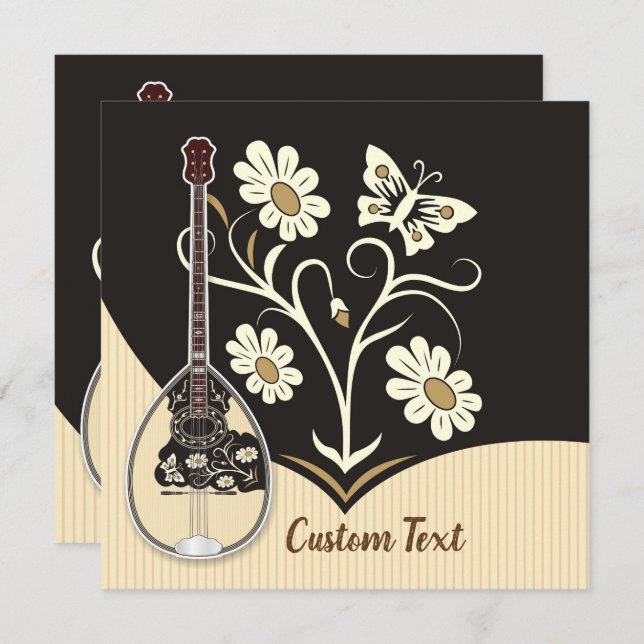 Bouzouki Einladung (Vorne/Hinten)