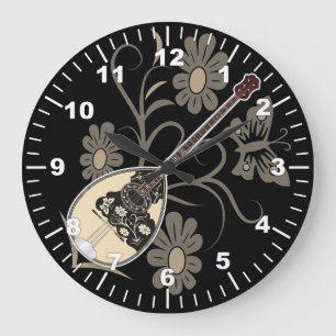 Bouzouki Große Wanduhr