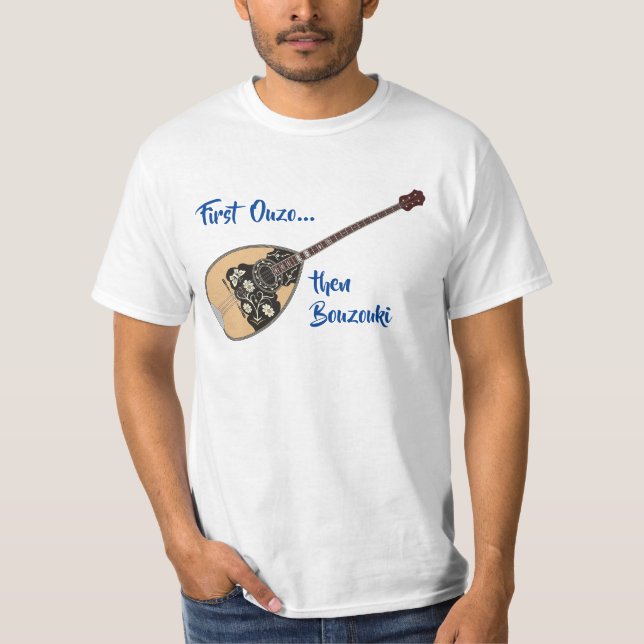 Bouzouki Ouzo T-Shirt (Vorderseite)