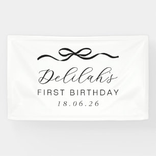 Bow 1. Geburtstag Banner