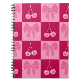 Bow and Cherry notebook  Notizblock