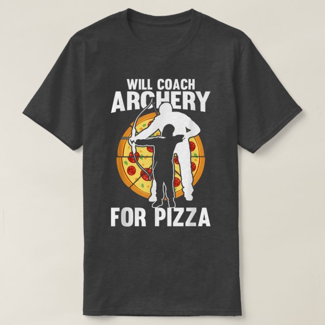 Bow Arrow Archery for Pizza C T-Shirt (Design vorne)
