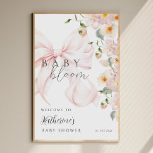 Bow Baby in Bloom Baby Dusche Begrüßungszeichen Pl