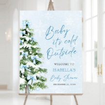 Bow Baby It's Cold Outside Baby Dusche Willkommen