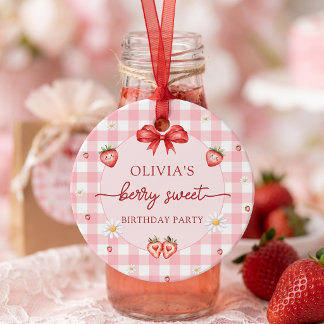 Bow Berry Süße Mädchen Geburtstagsgeschenk Tags Geschenkanhänger