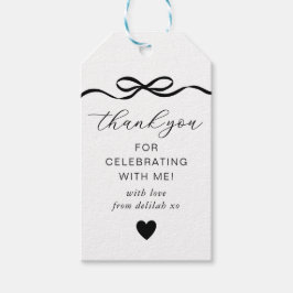 Bow Birthday Geschenkanhänger