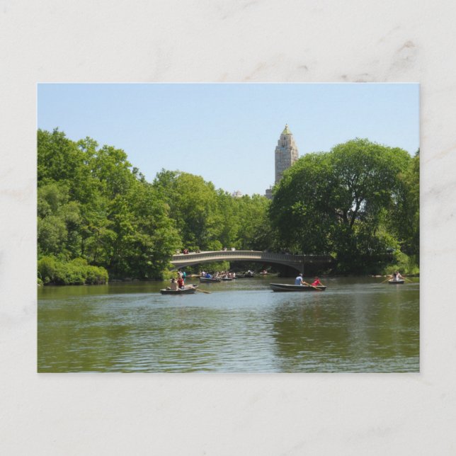 Bow Bridge Central Park Manhattan Postcard NYC Postkarte (Vorderseite)