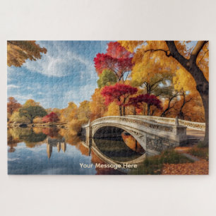 Bow Bridge im Central Park, New York Puzzle
