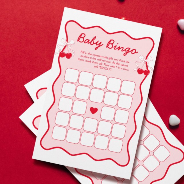 Bow Cherry auf der Top Baby Shower Baby Bingo Game (Von Creator hochgeladen)