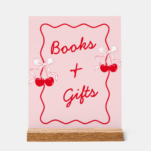 Bow Cherry Baby Duschbücher und Geschenke Acrylschild