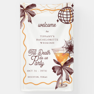 Bow Cocktail Halloween Bacheloerette Begrüßungszei Banner