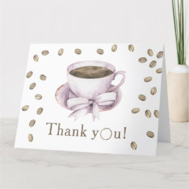 Bow & Coffee Breaking Babydusche Danke