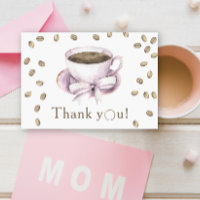 Bow & Coffee Breaking Babydusche Danke