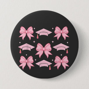 Bow coquette Abschluss Pink Palette 2025 Button