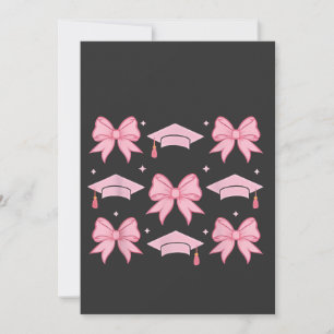 Bow coquette Abschluss Pink-Palette 2025  Einladung