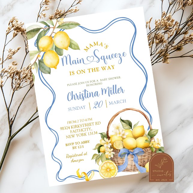 Bow Coquette Lemon Brautparty Einladung (Von Creator hochgeladen)