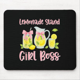 Bow Coquette Lemonade Stand Girl Boss Ceo Lemon Ju Mousepad