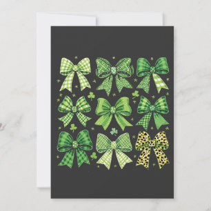 Bow Coquette St Patrick's Day Vintag Einladung