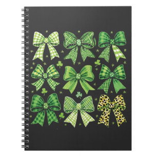 Bow Coquette St Patrick's Day Vintag Notizblock