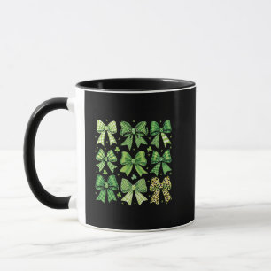 Bow Coquette St. Patrick's Day Vintage Tasse
