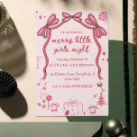 Bow einzigartige Weihnachtsmädchen Nachthandgezeic Einladung<br><div class="desc">Machen Sie sich bereit, die ultimative Feier mit unseren Weihnachtsmädchen Nacht In Einladung! Diese wunderschön handgezeichnete Weihnachtseinladung besticht durch ein elegantes Coquette-Bogen-Design, das der festlichen Ansammlung eine charmante Touch verleiht. Unser Party Invite Editable ist leicht zu personalisieren und ist somit die ideale Wahl für ein unvergessliches und einzigartiges Event. Ob...</div>