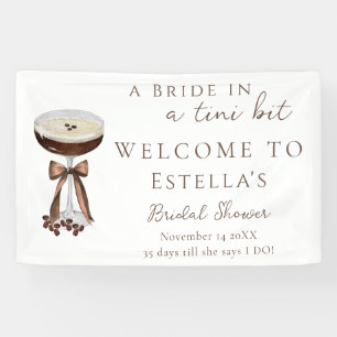 Bow Espresso Martini Junggesellinnenabschied Willk Banner