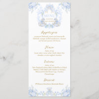 Bow Floral Wappen Rustic Elegant Blue Baby Boy Sho