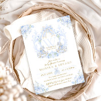 Bow Floral Watercolor Elegante Boy Baby Shower