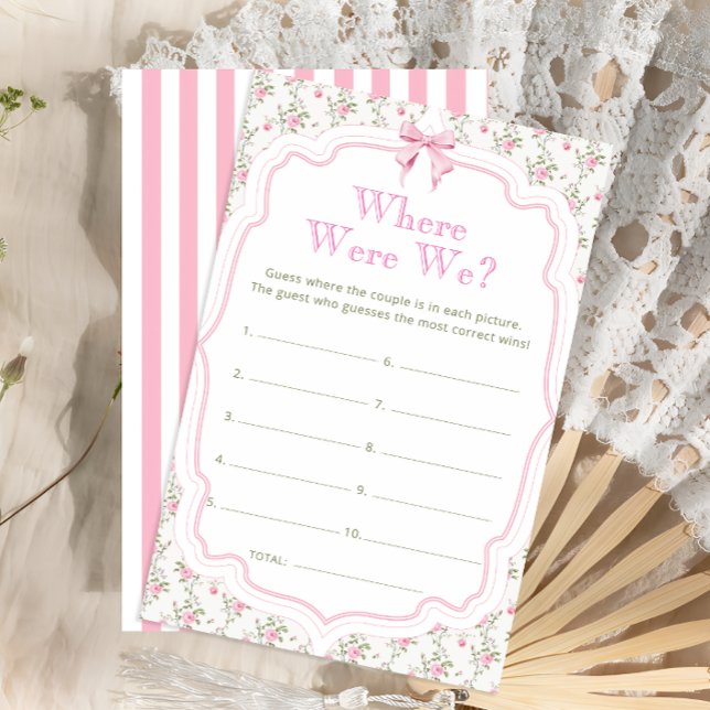 Bow Floral wo wir Brautparty Game waren (Von Creator hochgeladen)