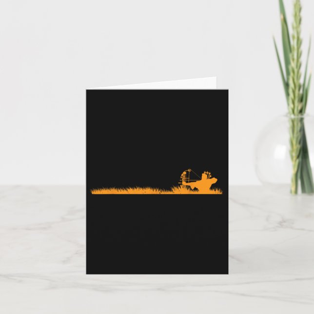 Bow Hunter Deer Junting Archer gibt Bowhunting Gr Karte (Vorderseite)