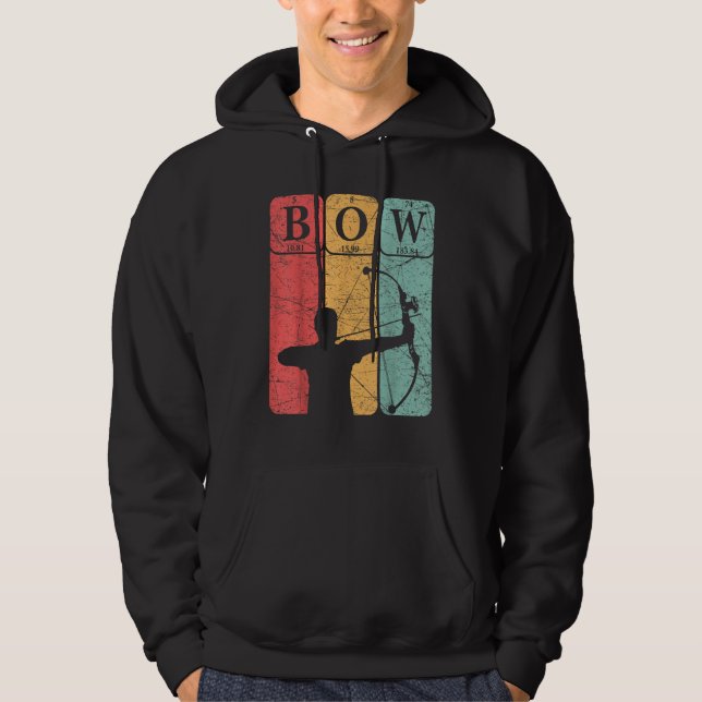 Bow Hunter Periodic Table Elements Bow Hunting Arc Hoodie (Vorderseite)