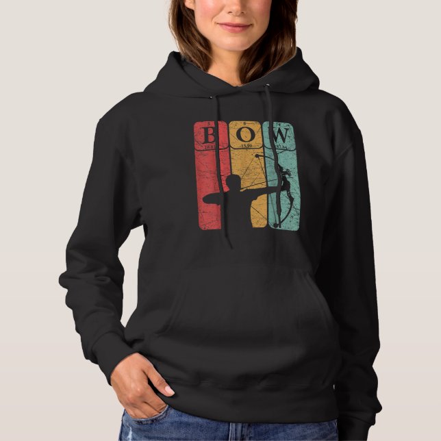 Bow Hunter Periodic Table Elements Bow Hunting Arc Hoodie (Vorderseite)