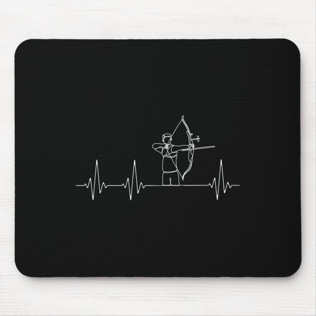 Bow Hunting Archer Funny Archery Mousepad (Vorne)