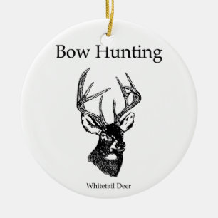 Bow Hunting (White Tail Buck) Keramik Ornament
