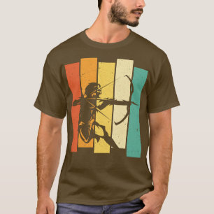 Bow Jagd Geschenke Retro Bogenschießen T-Shirt