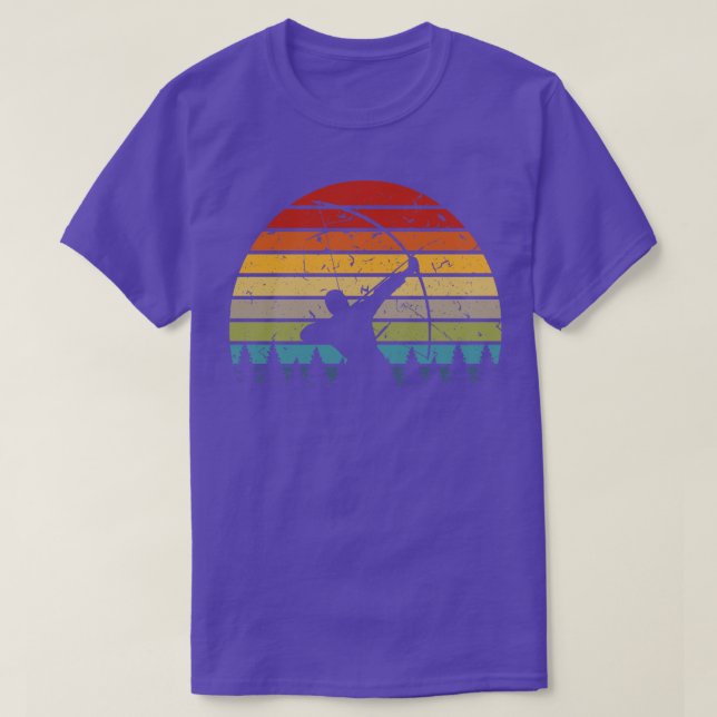 Bow Jagd Retro Sunset Bogenschießen T-Shirt (Design vorne)