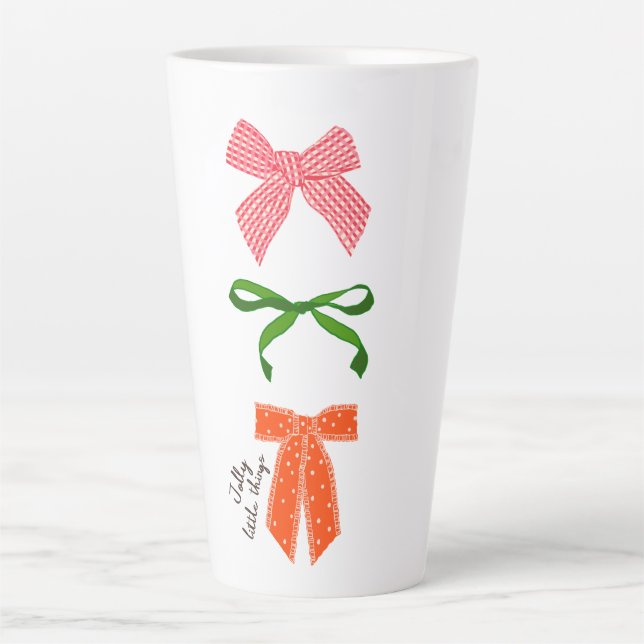 Bow Jolly Little Things Christmas  Milchtasse (Vorderseite)