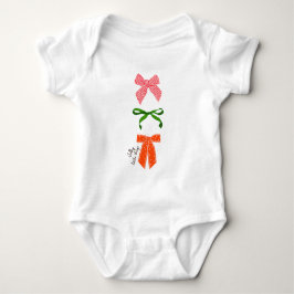 Bow Jolly Little Things Weihnachten  Baby Strampler