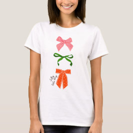 Bow Jolly Little Things Weihnachten  T-Shirt