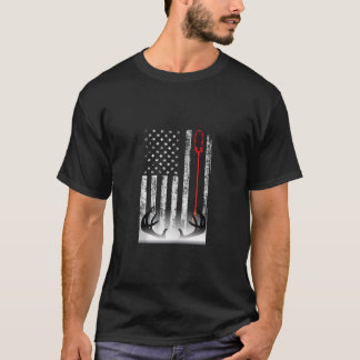 Bow Junting Camouflage American USA Flag Deer Jagd T-Shirt