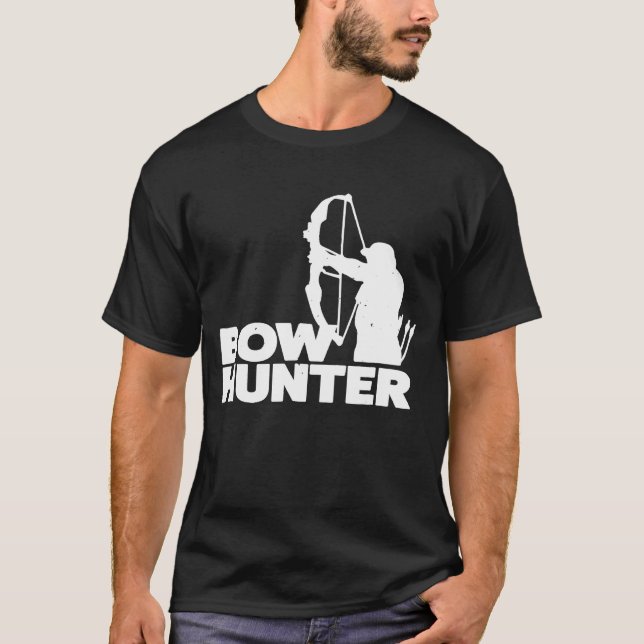 Bow Junting Cooler grafischer Jäger T-Shirt (Vorderseite)